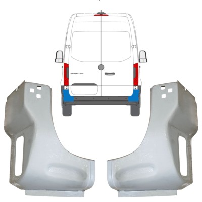 Takakulman korjauspaneeli varten Mercedes Sprinter 2018- / Vasen+Oikea / Sarja 14653