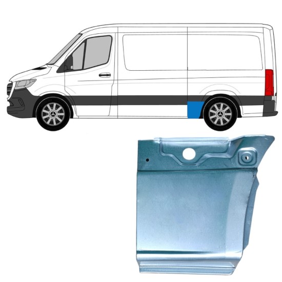 Takalokasuoja korjaussarja varten Mercedes Sprinter 2018- / Vasen 17277
