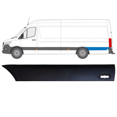 Takalokasuojan sivulista varten Mercedes Sprinter 2018- / Vasen 12943