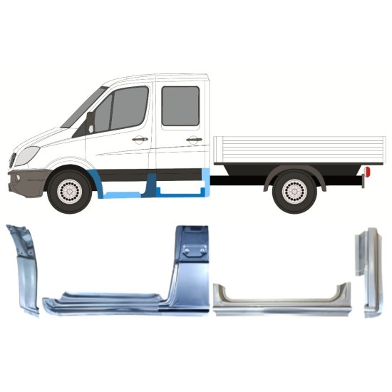 Korjauspaneeli aseta varten Mercedes Sprinter 2006-2018 / Vasen / 15086