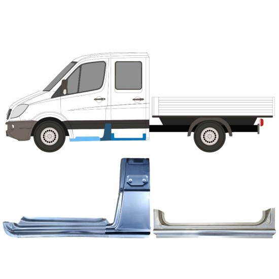 Korjauspaneeli aseta varten Mercedes Sprinter 2006-2018 / Vasen / 15088