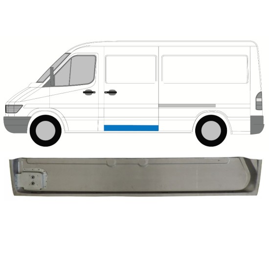Sisäinen sivuoven kynnysprofiili varten Mercedes Sprinter 1995-2006 / Vasen 17295