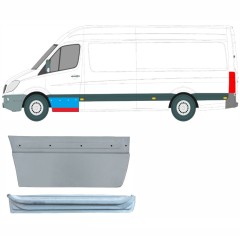 Sisäinen ja ulkoinen etuoven korjauspaneeli varten Mercedes Sprinter 2006-2018 / Vasen / Sarja 9624