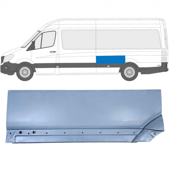 Takalokasuoja korjaussarja varten Mercedes Sprinter 2006- / Vasen 8552