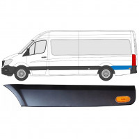 Takalokasuojan koristelista pyörän takana lampulla varten Mercedes Sprinter 2006- / LWB / Vasen / Sarja 9059