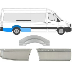 Takalokasuoja korjaussarja varten Mercedes Sprinter 2006-2018 / Oikea / Sarja 8717