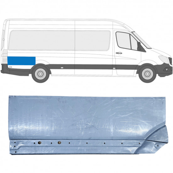 Takalokasuoja korjaussarja takaosa varten Mercedes Sprinter 2006- / Oikea 8549