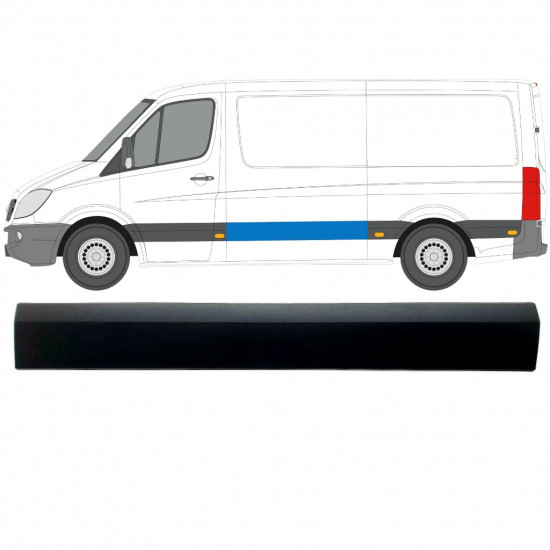 Sivulista Koristelista varten Mercedes Sprinter 2006- / Vasen 7995