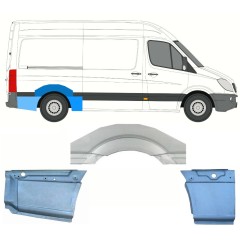 Takalokasuoja korjaussarja varten Mercedes Sprinter 2006-2018 / Oikea / Sarja 8715