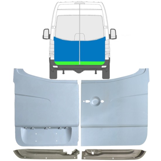 Korjauspellit takaoven varten Volkswagen Crafter 2005-2017 / Sarja 14487