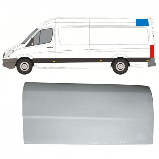 Katon korjauspaneeli varten Mercedes Sprinter 2006- / Vasen 8184