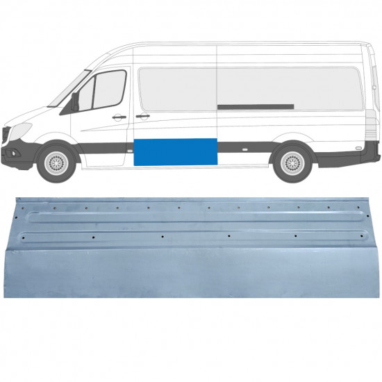 Liukuoven korjauspaneeli varten Mercedes Sprinter 2006- / Vasen 11958