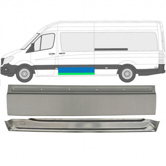 Liukuoven korjauspaneeli varten Mercedes Sprinter 2006- / Vasen /  11270