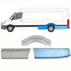 Takalokasuoja korjaussarja varten Mercedes Sprinter 2006-2018 / Vasen / Sarja 8720