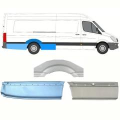 Takalokasuoja korjaussarja varten Mercedes Sprinter 2006-2018 / Oikea / Sarja 8719