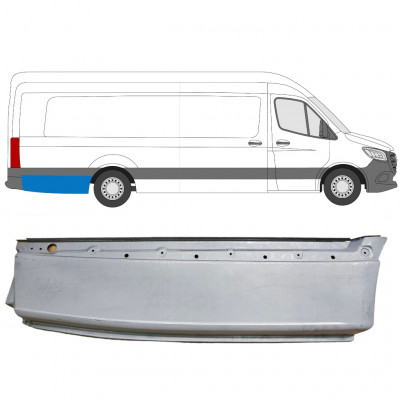 Takalokasuoja korjaussarja varten Mercedes Sprinter 2018- / XLWB / Oikea 8185