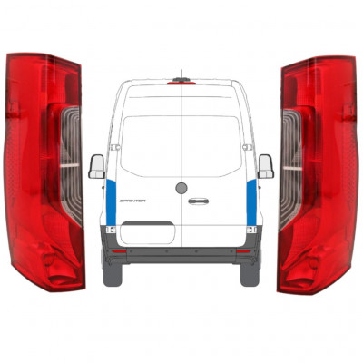 Takavalo varten Mercedes Sprinter 2018- / Vasen+Oikea / Sarja 12925