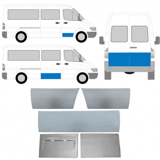 Ulkoinen oven korjauspaneeli varten Mercedes Sprinter 1995-2006  / Sarja 11320