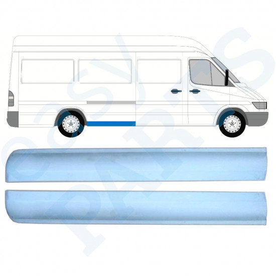 Etukaari korjauspaneeli varten Mercedes Sprinter 1995- / LWB / Vasen+Oikea / Sarja 9864