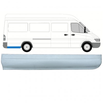 Takalokasuojan korjauspaneeli alaosa varten Mercedes Sprinter 1995- / LWB / Oikea 8140