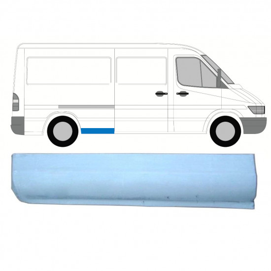Etukaari korjauspaneeli varten Mercedes Sprinter 1995- / MWB / Oikea 8142
