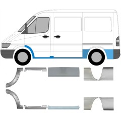 Korjauspaneeli aseta varten Mercedes Sprinter 1995-2006 / Vasen+Oikea / 6748