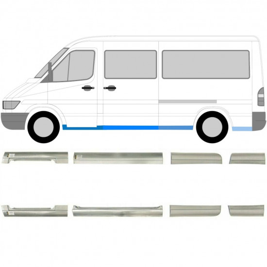 Korjauspaneeli aseta varten Mercedes Sprinter 1995- / MWB / Vasen+Oikea /  6755