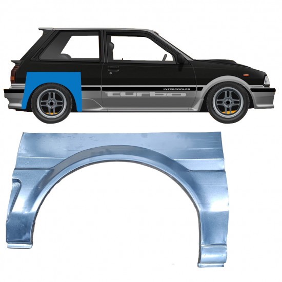 Takalokasuoja korjaussarja varten Toyota Starlet 1984-1989 / Oikea 8151