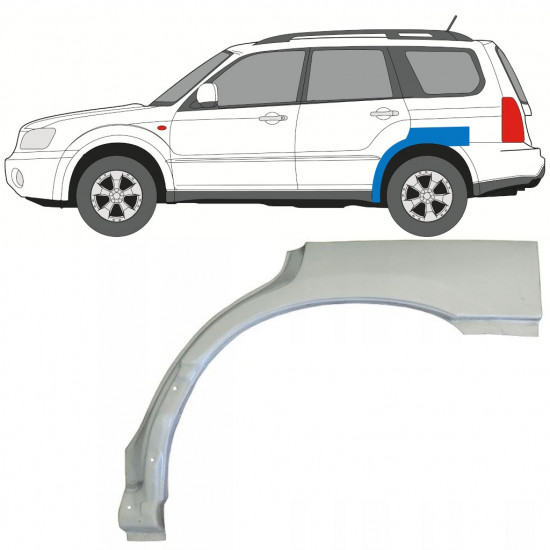 Takalokasuoja korjaussarja varten Subaru Forester Sg 2002-2008 / Vasen 5279