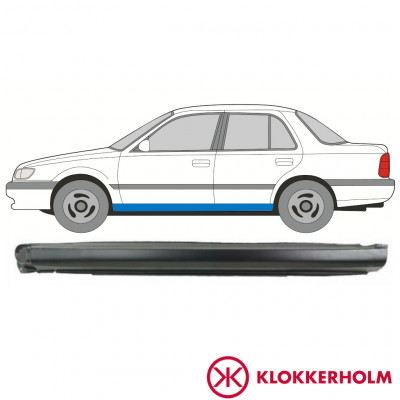 Kynnyspelti korjauspaneeli varten Nissan Sunny N14 1991-1994 / Vasen 11056