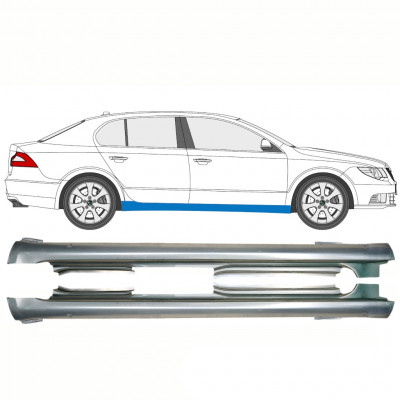 Kynnyspelti korjauspaneeli varten Skoda Superb 2008-2015 / Vasen+Oikea / Sarja 10759