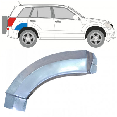 Takalokasuoja korjaussarja takaosa varten Suzuki Grand Vitara 2005-2012 / Oikea 7848