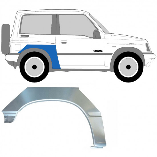 Takalokasuoja korjaussarja varten Suzuki Vitara 1988-1998 / Oikea 7025