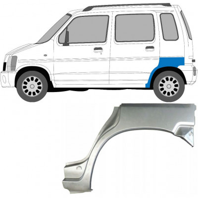 Takalokasuoja korjaussarja varten Suzuki Wagon R+ 1993-2000 / Vasen 7038