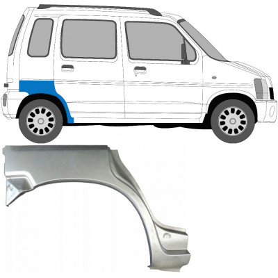 Takalokasuoja korjaussarja varten Suzuki Wagon R+ 1993-2000 / Oikea 7037