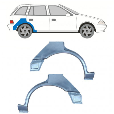 Takalokasuoja korjaussarja varten Suzuki Swift 1988-2004 / Vasen / Oikea / Vasen / Oikea 12766