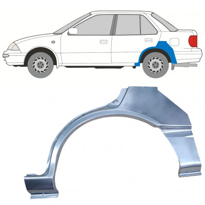 Takalokasuoja korjaussarja varten Suzuki Swift 1988-2004 / Vasen / SEDAN 12768