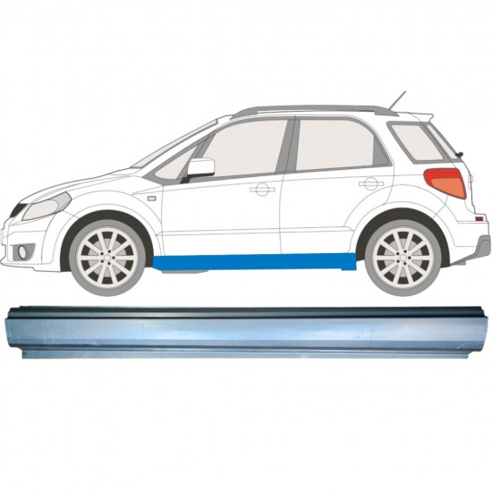 Kynnyspelti korjauspaneeli varten Fiat Sedici Suzuki Sx4 2006-2014 / Vasen 6506