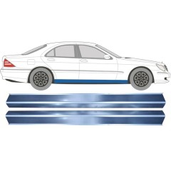Kynnyspelti korjauspaneeli varten Mercedes S-Class W220 1998-2005 / Vasen = Oikea (symmetrinen) / Sarja 10487