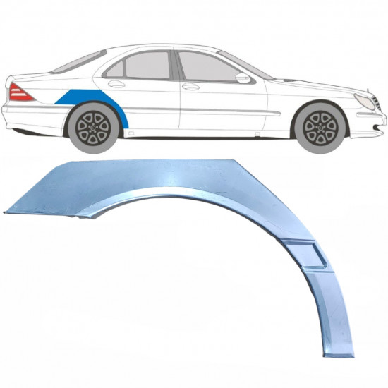 Takalokasuoja korjaussarja varten Mercedes S-class 1998-2005 / Oikea 5097