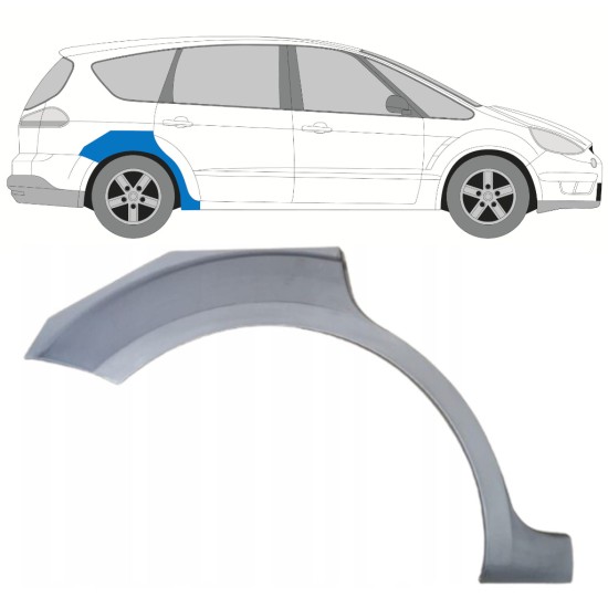 Takalokasuoja korjaussarja varten Ford S-MAX 2006-2015 / Oikea 15172