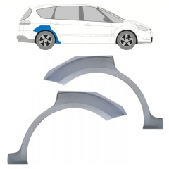 Takalokasuoja korjaussarja varten Ford S-MAX 2006-2015 / Vasen+Oikea / Sarja 15174