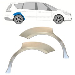 Takalokasuoja korjaussarja varten Ford S-MAX 2006-2015 / Vasen+Oikea / Sarja 14766