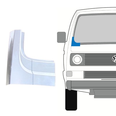 Tuulilasin korjauspaneeli varten Volkswagen Transporter T3 1979-1992 / Oikea 16126