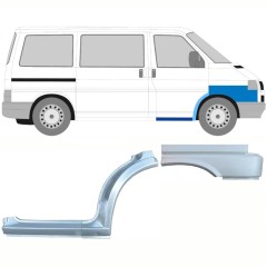 Kynnyksen, etulokasuojan ja etulokasuojan korjauspaneeli varten Volkswagen Transporter T4 1990-1996 / Oikea / Sarja 10039