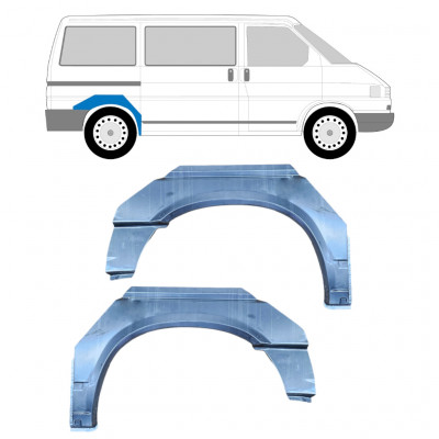 Takalokasuoja korjaussarja varten VW Transporter T4 1990-2003 / SWB / Vasen+Oikea / Sarja 9446