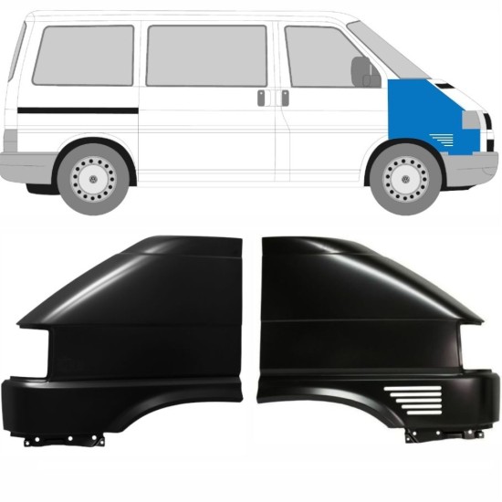 Etulokasuoja varten Volkswagen Transporter T4 1996-2003 / Vasen+Oikea / Sarja 10583