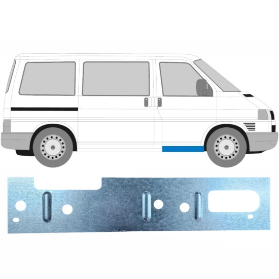 Etuoven kynnys sisäosa varten Volkswagen Transporter T4 1990-2003 / Vasen = Oikea (symmetrinen) 17274