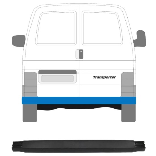 Takapuskuri varten Volkswagen Transporter T4 1990-1996 16001