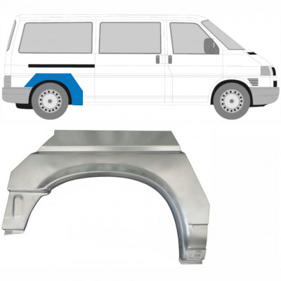 Takalokasuoja korjaussarja varten VW Transporter T4 1990-2003 / LWB / Oikea 5353